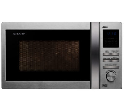Sharp R722STM Microwave with Grill - Stainless Steel